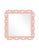 Contemporary Fleur Home Garden District Satsuma Square Mirror in Salmon Berry, 24x24 For Sale - Image 3 of 3
