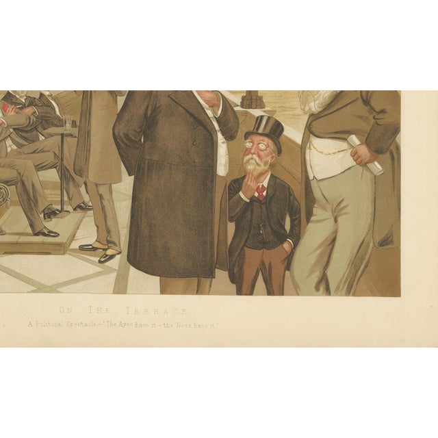 Paper Sir Leslie Ward / Spy, Vanity Fair Political Caricature, Westminster Terrace Scene, 1893, Print For Sale - Image 7 of 11