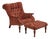 Stickley Leopold Upholstered Chair & Ottoman For Sale