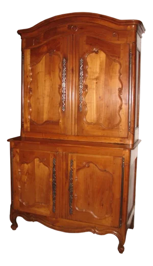 18th Century Louis XV Deux-Corps Buffet in Cherry Wood
