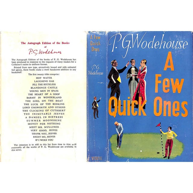"A Few Quick Ones" Book 1959 Wodehouse, P.G. For Sale