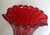 Glass Vintage Murano Glass Vase Bullicante Red Gold Attr Barovier Toso For Sale - Image 7 of 17