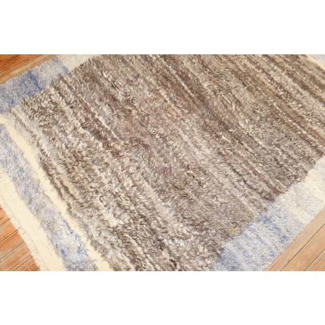 Vintage Turkish Tulu Carpet - 4'6" x 5'10" For Sale - Image 10 of 10