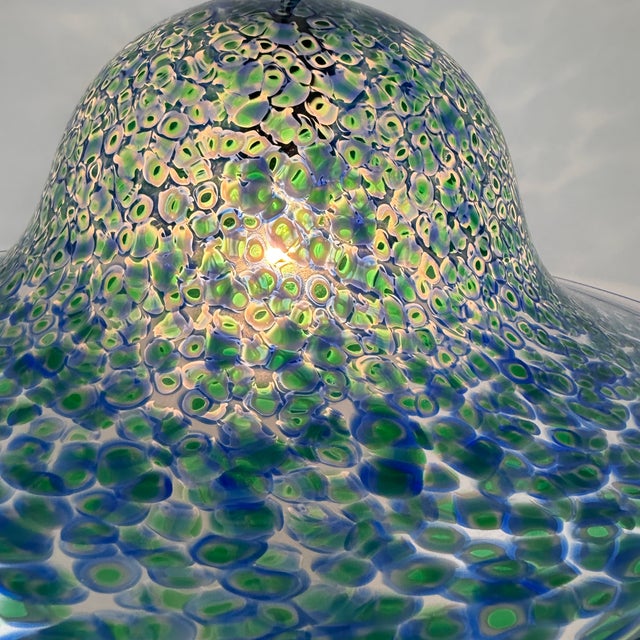 Blue Neverrino Pendant Lamp in Blue Murano Glass by Gae Aulenti for Vistosi, Italy, 1970s For Sale - Image 8 of 18