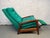 Blue Late 20th Century Attributed to Adrian Pearsall Highback Recliner Lounge Chair in Walnut For Sale - Image 8 of 14