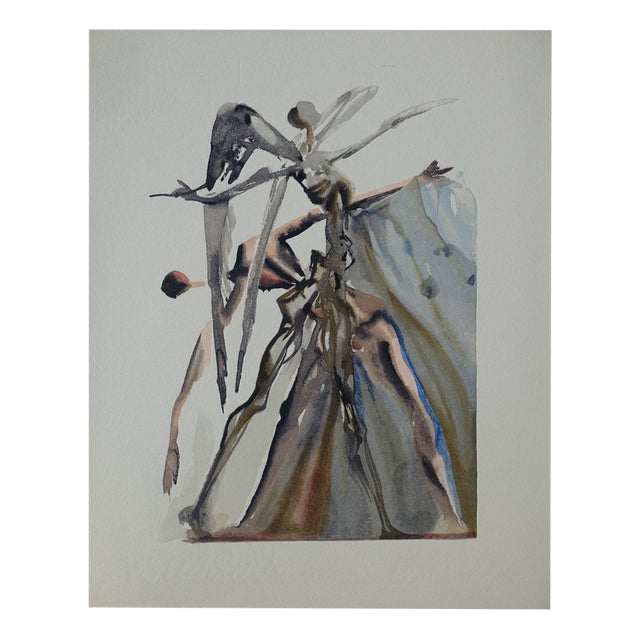 Salvador Dali, Les Négligents, Woodcut For Sale