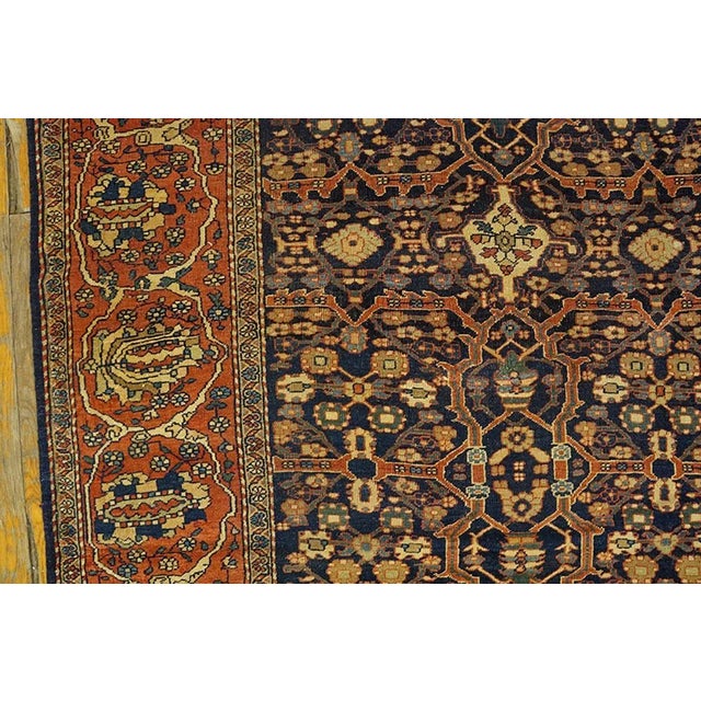 Late 19th Century Antique Sarouk, Farahan Rug For Sale - Image 5 of 7