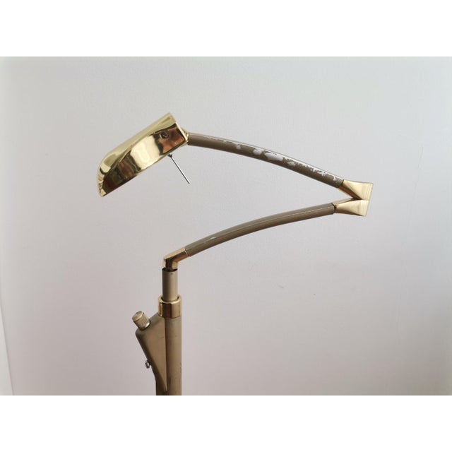Metal Vintage Adjustable Swing Arm Floor Lamp, 1970s For Sale - Image 7 of 18