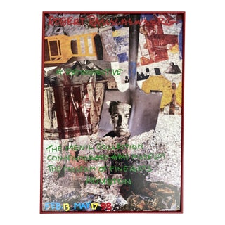 Robert Rauschenberg Poster for the Menil Collection Contemporary Arts Museum the Museum of Fine Arts Houston For Sale