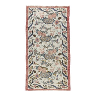 Vintage Mid-20th Century Turkish Karabağ Rug – Wool on Cotton Elegance -2' 7'' X 5' 6'' For Sale