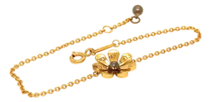 Tiffany & Co. 18ct Yellow Gold Daisy Bugs Charm Bracelet 18cm 3.35g