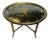 19th Century Tole Tray Table With Mother-Of-Pearl Accents For Sale