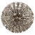 Extremely large 90 cm/35,43 inch oval designed snowflake 'Snowball' Sputnik chandelier designed by Emile Stejnar for...