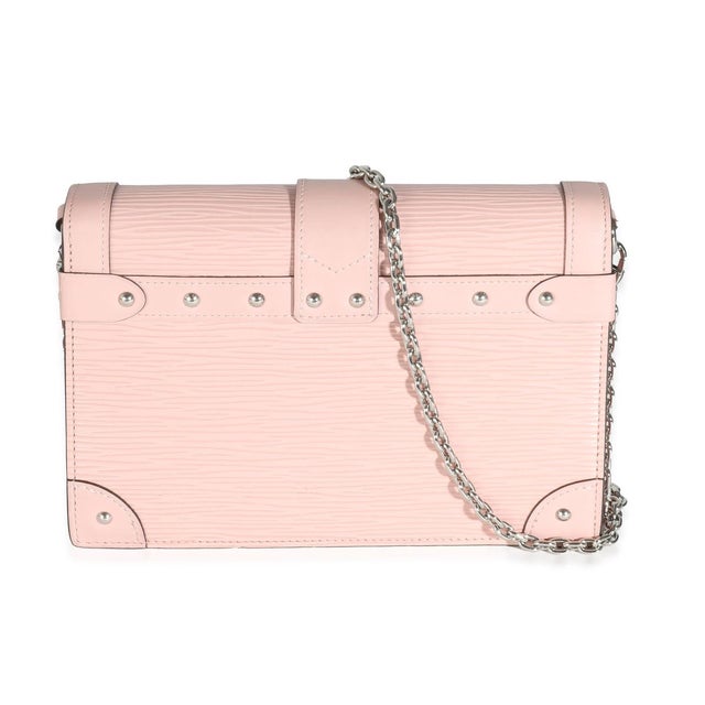 Louis Vuitton Rose Ballerine Epi Trunk Chain Wallet For Sale - Image 4 of 8