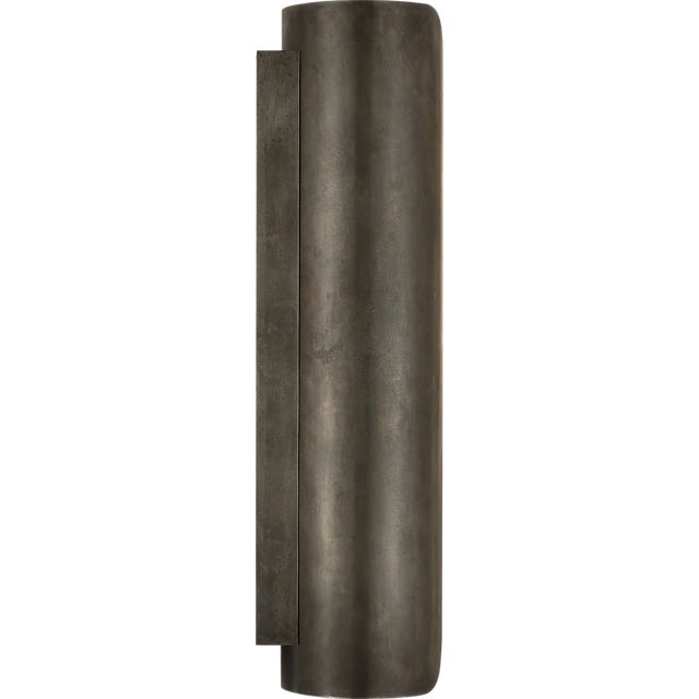 Anne-Marie Barton for Visual Comfort Signature Armise 29" Sconce in Mottled Pewter with Alabaster For Sale - Image 9 of 14