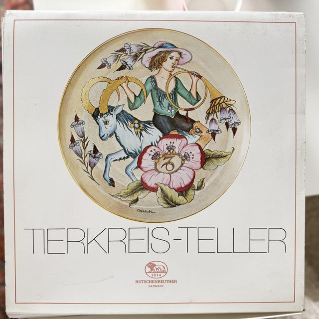 Zodiac Sign Plate Cancer in Porcelain by Ole Winther for Hutschenreuther, 1979 For Sale - Image 6 of 7