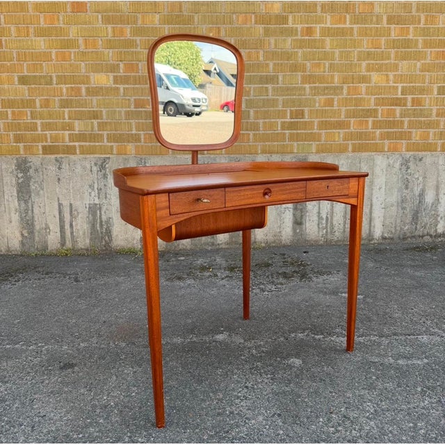 Birgitta Dressing Table by Carl Malmsten for Bodafors, 1950s For Sale - Image 10 of 10