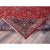 1960 9'10"x13'1" Ketchup Red Hand Knotted Wool Vintage Kishoon Full Pile Oriental Rug For Sale - Image 10 of 12