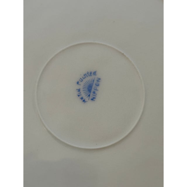 Ceramic Early 20th Century Nippon Azalea Porcelain Salad Plates, Japan, Set of 11 For Sale - Image 7 of 13