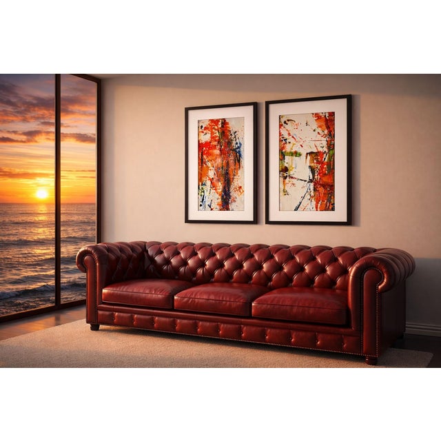 The Makers #2 Abstract Expressionism Acrylic Painting - Set of 2 For Sale - Image 6 of 11