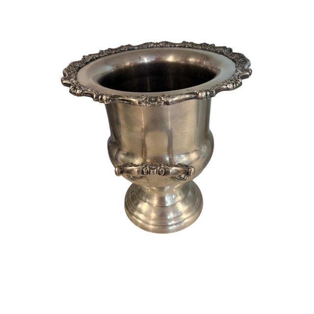 Mid-Century Modern Vintage Mid Century Silver Plated Ice Bucket by Oneida For Sale - Image 3 of 6