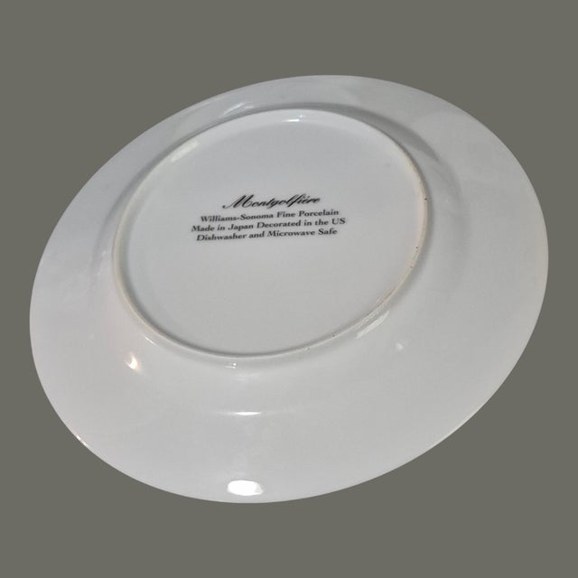 Late 20th Century Three Williams Sonoma Hot Air Balloon Montgolfiere Salad Dessert Luncheon Plates - Set of 3 For Sale - Image 6 of 7