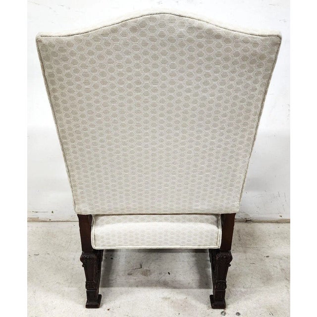 Antique Louis XIV French Armchair Hand Carved For Sale - Image 9 of 13