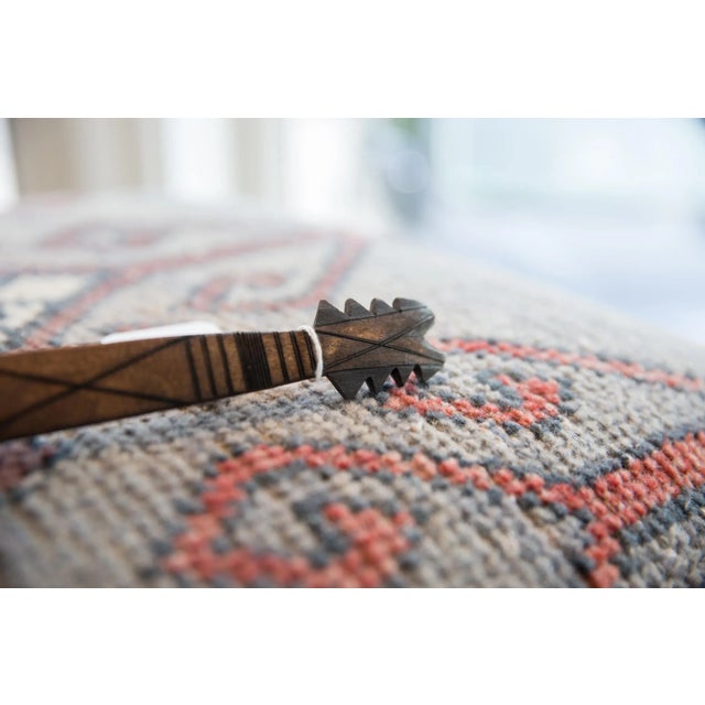 Vintage African Wooden Instrument Design Spoon For Sale In New York - Image 6 of 8