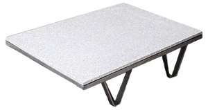 Industrial Low Occasional Table with Terrazzo Top, 1970s