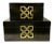 Black 2 Piece Set Jewelry Box For Sale