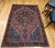 Persian Vintage Persian Farahan Sarouk Rug, Hand-Knotted Wool, Floral Pattern, Rust Red & Blue, 5x7 For Sale - Image 3 of 17