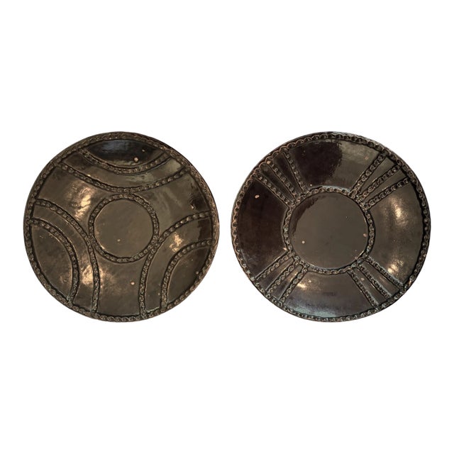 A Set of Earthenware Castano Plates, Made by Formations For Sale