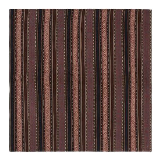 1950s Vintage Persian Jajim Kilim in Red, Blue & Brown Patterns by Rug & Kilim For Sale