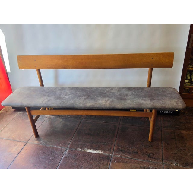 Frederica Stolefabrik Original 1950s Borge Morgensen Oiled Oak Bench #171 Danish Design Mid -Century For Sale - Image 4 of 9