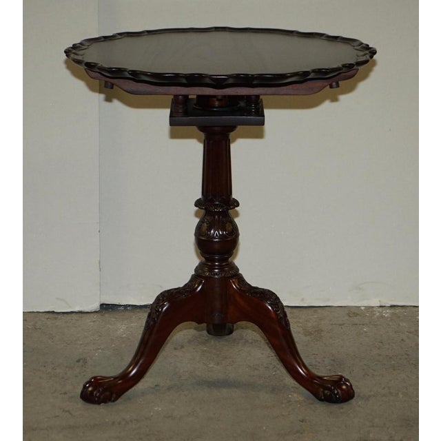 Georgian Style Hardwood Tilt Top Tripod Table For Sale - Image 3 of 18