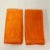 Orange 1980s Vintage Americana Boho Chic Halloween Haunted House Guest Tip Towels - A Pair. For Sale - Image 8 of 9