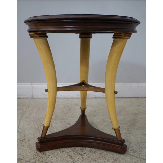 Age: Approx: 20 Years Old Details: Factory Distressed Elm Top Metal Stretcher Base Attributed To Maitland Smith Or Similar...