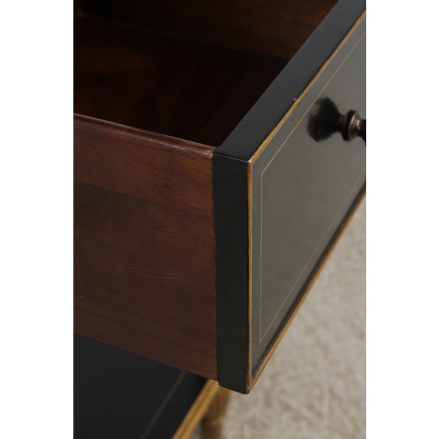 Black Regency Black & Gold 5 Tier Etagere Bookshelf For Sale - Image 8 of 14