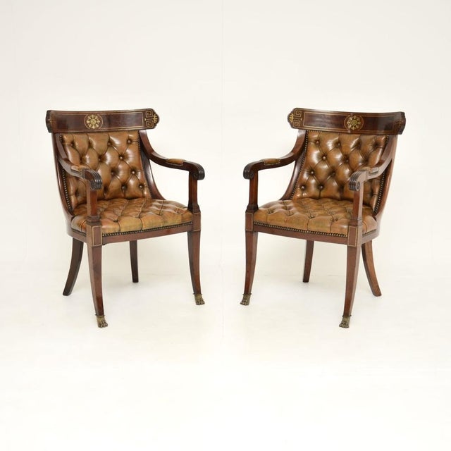 Antique Regency Armchairs, 1815, Set of 2 For Sale - Image 16 of 16