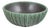Vintage Stoneware Bowl with Vertical Fluting and Deep Green Glaze by Arne Bang, 1940s For Sale