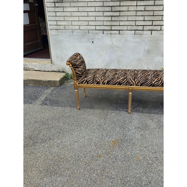 Italian 19th Century Italian Gilded Window Bench. For Sale - Image 3 of 17