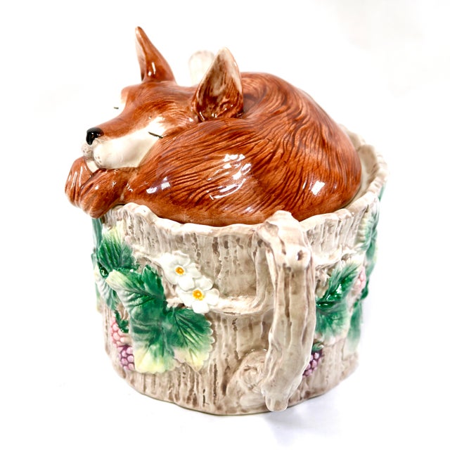 Rustic Reynard Sleeping Fox Fitz & Floyd Teapot For Sale - Image 3 of 10