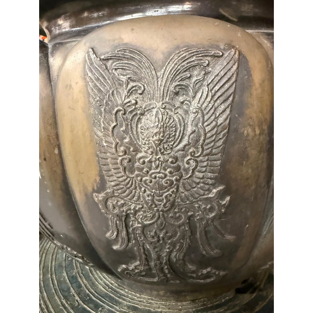 Early 20th Century Asian Bronze Temple Vessel For Sale - Image 12 of 17