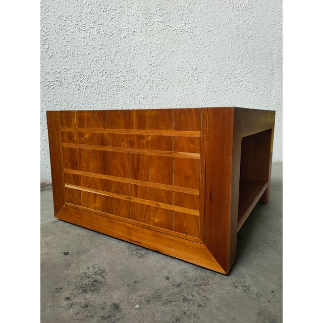 Mid-Century Modern Low Table in Cherry, 1980 For Sale - Image 4 of 8