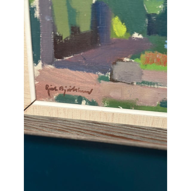 Richard Björklund, Garden, 1960s, Oil on Canvas, Framed For Sale - Image 6 of 17
