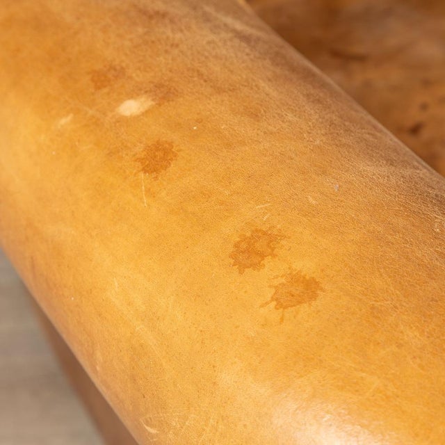 20th Century Dutch Two Seater Sheepskin Leather Sofa For Sale - Image 18 of 18