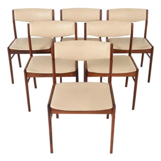 Set of 6 Danish Rosewood Dining Chairs - 1960's For Sale