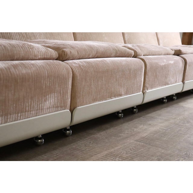 Orbis Modular Sofa in Corduroy by Luigi Colani for Cor, 1970s, Set of 7 For Sale - Image 9 of 13