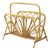 Boho French Rattan Magazine Rack, 1960s For Sale