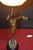 Art Deco French Bronze Figural Dancer Table Lamp with Glass Globe,1930s For Sale - Image 3 of 18